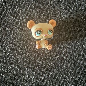 HASBRO LITTLEST PET SHOP #925 TAN AND BROWN PANDA BEAR